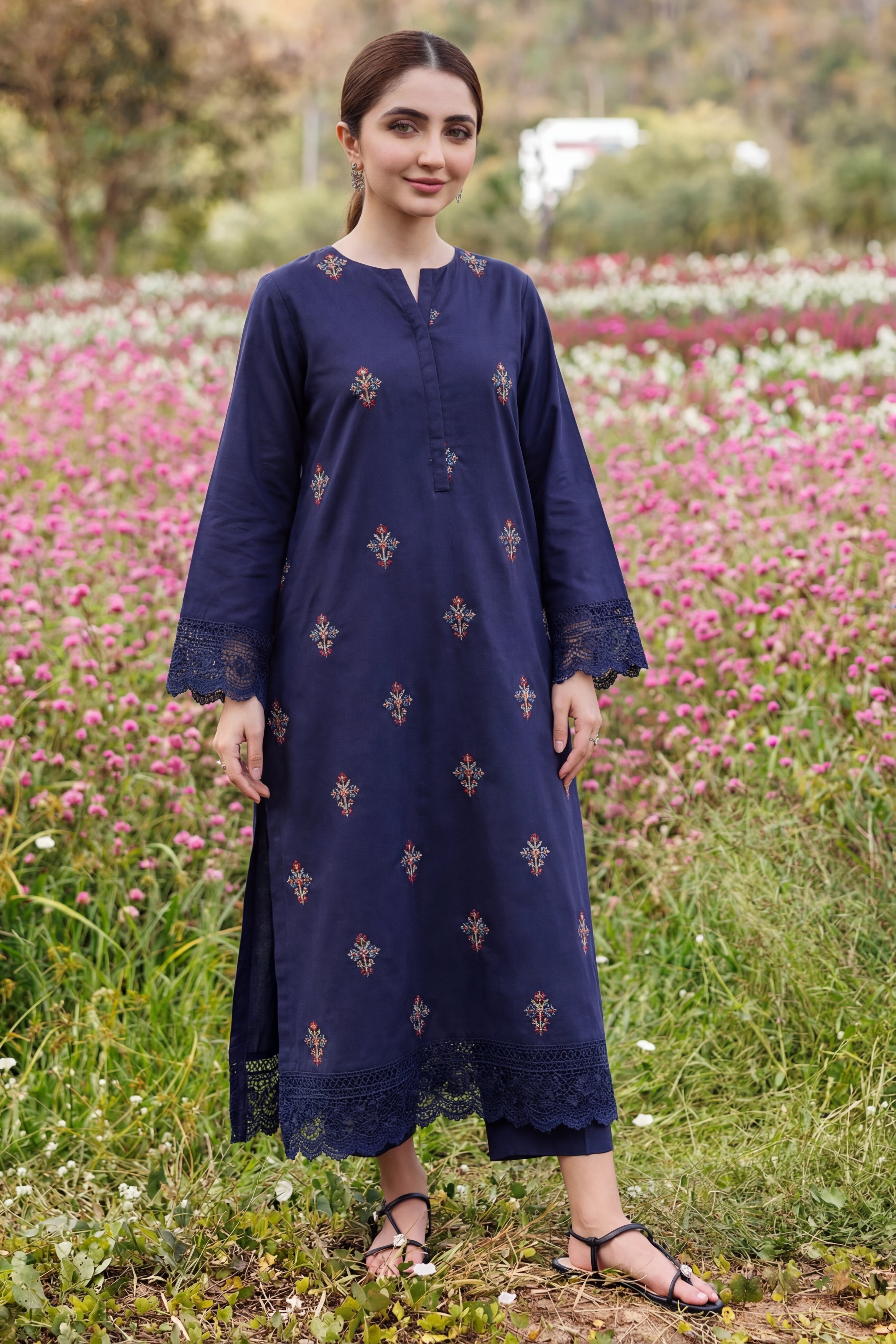 Stitched Embroidered Bareeze Lawn 2 Piece