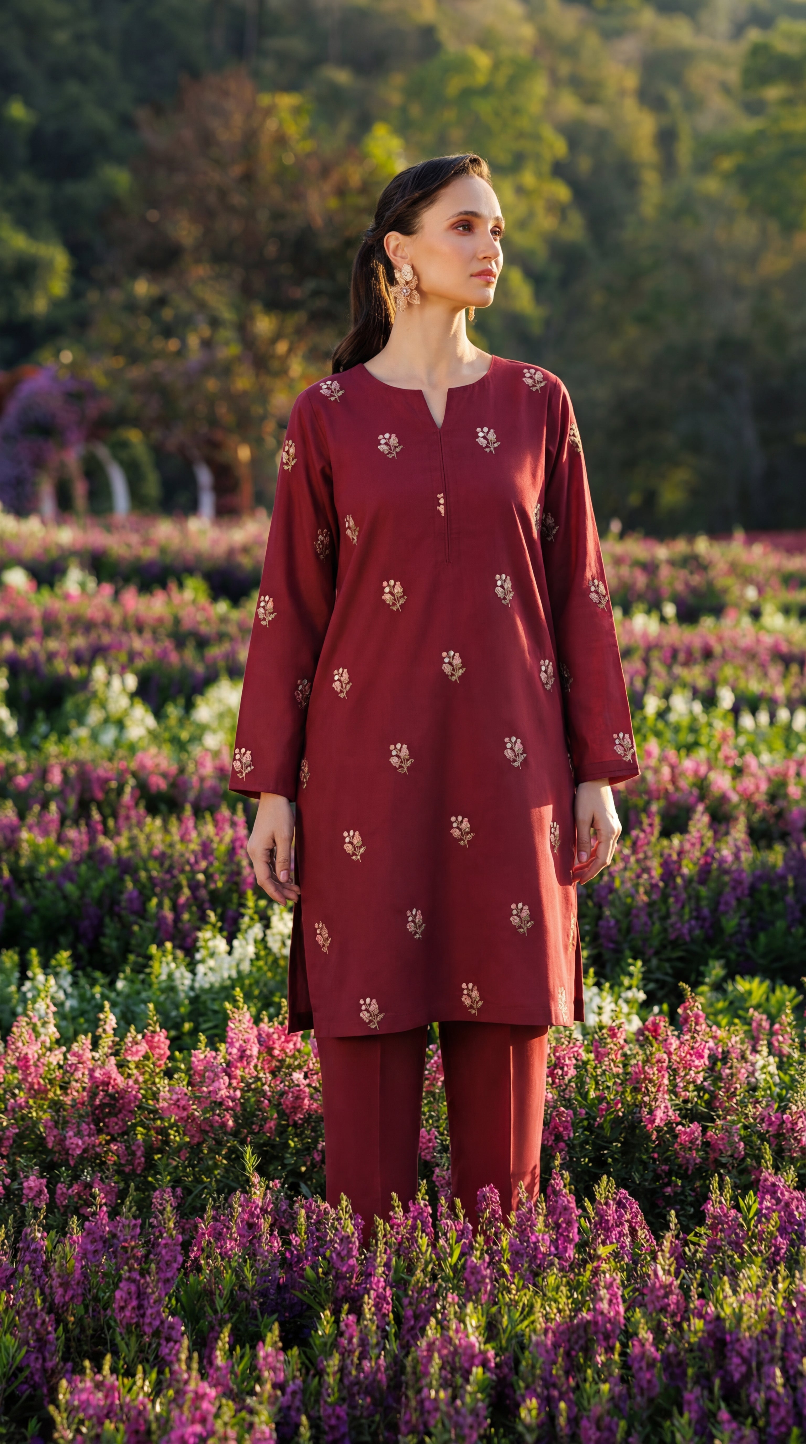 Stitched Embroidered Bareeze Lawn 2 Piece