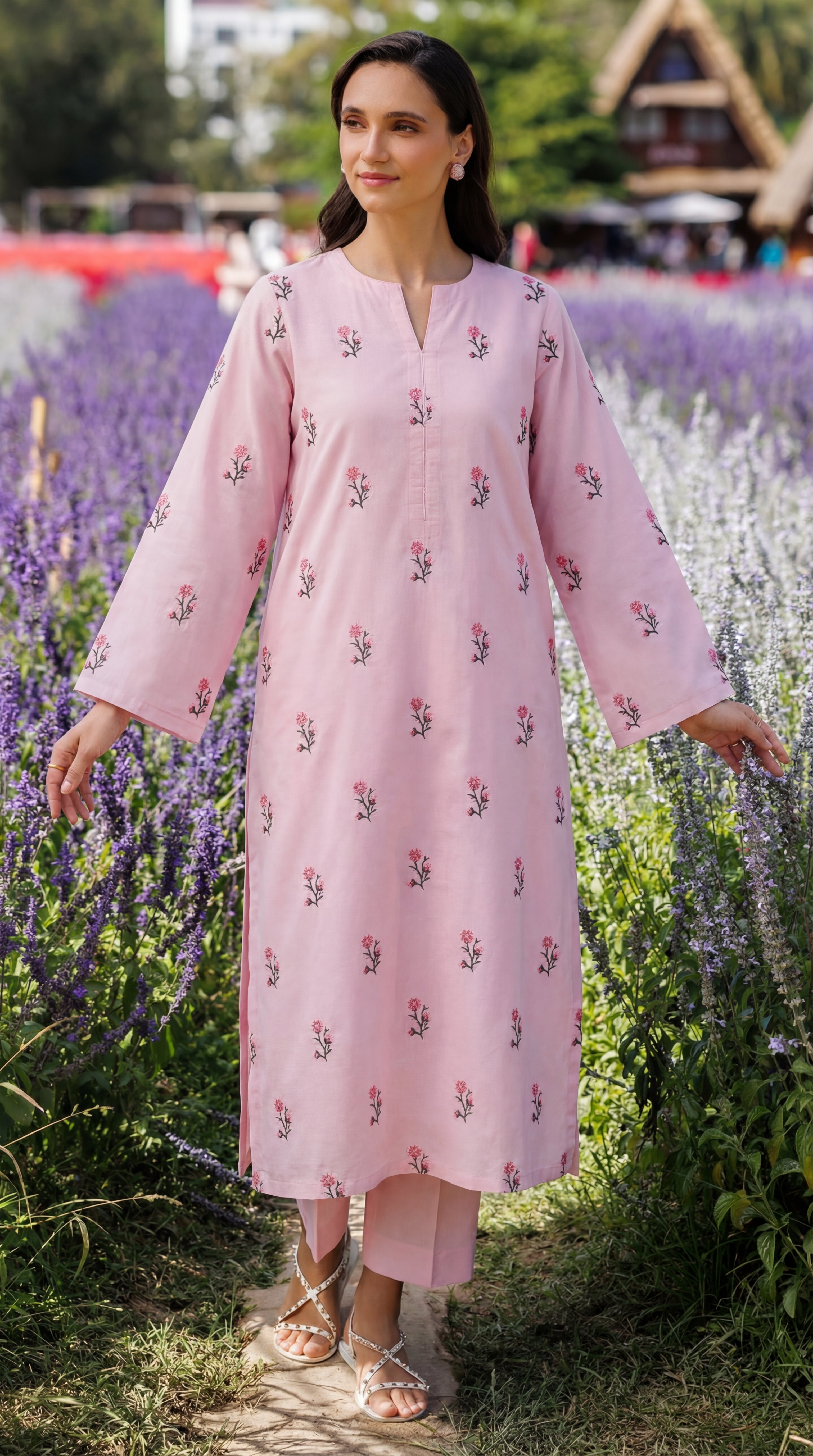 Stitched Embroidered Bareeze Lawn 2 Piece