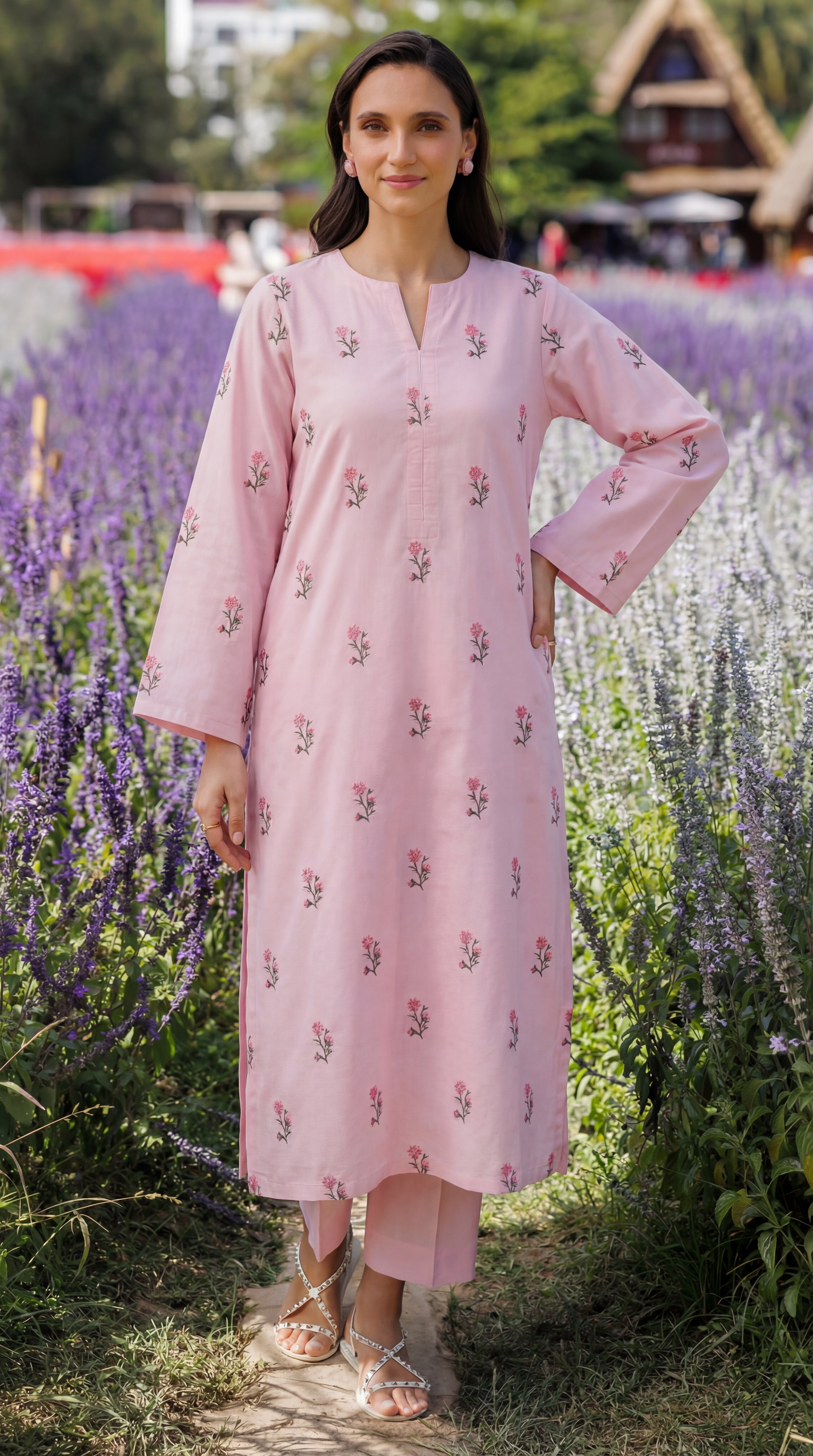 Stitched Embroidered Bareeze Lawn 2 Piece