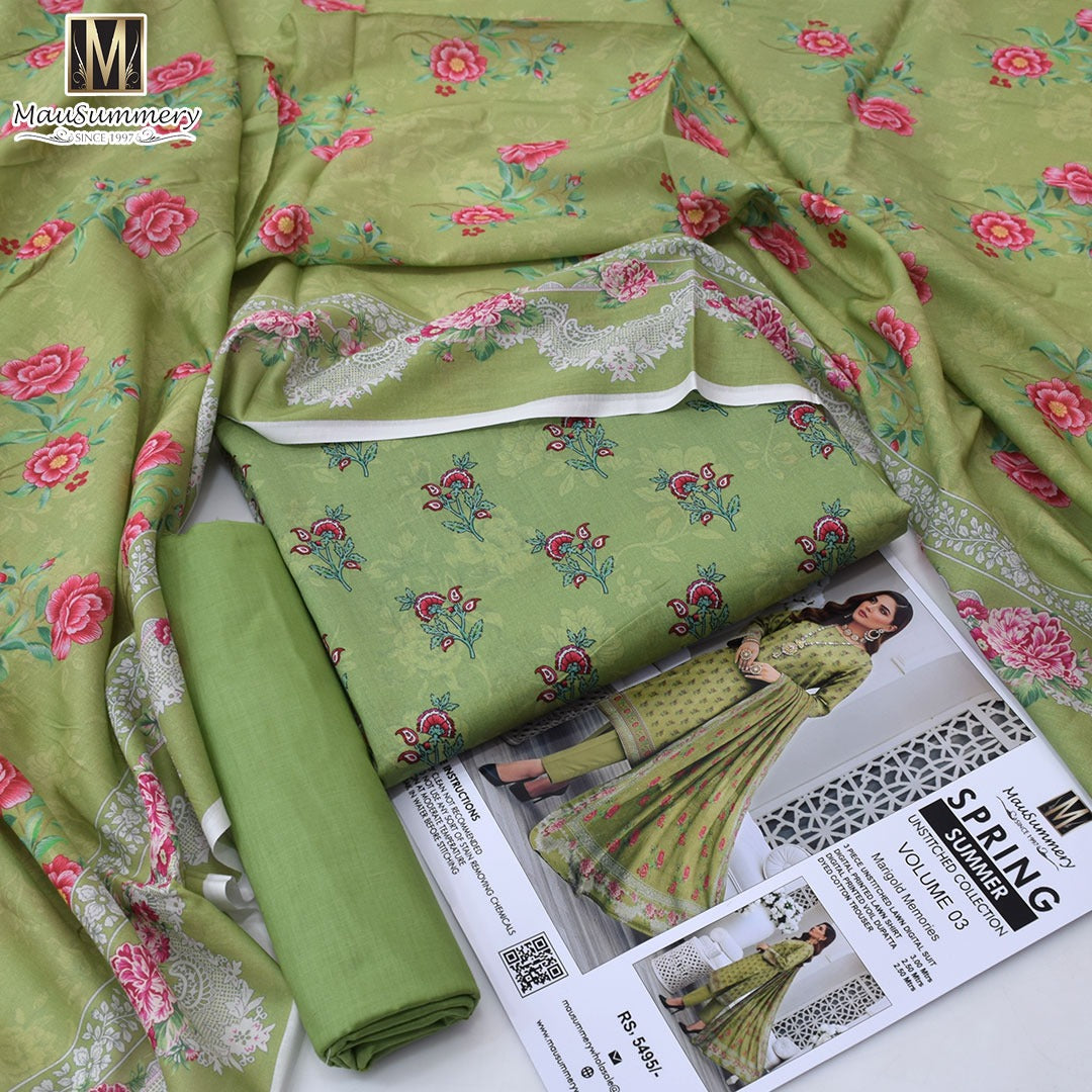 Mausummery Lawn 3-Piece Unstiched