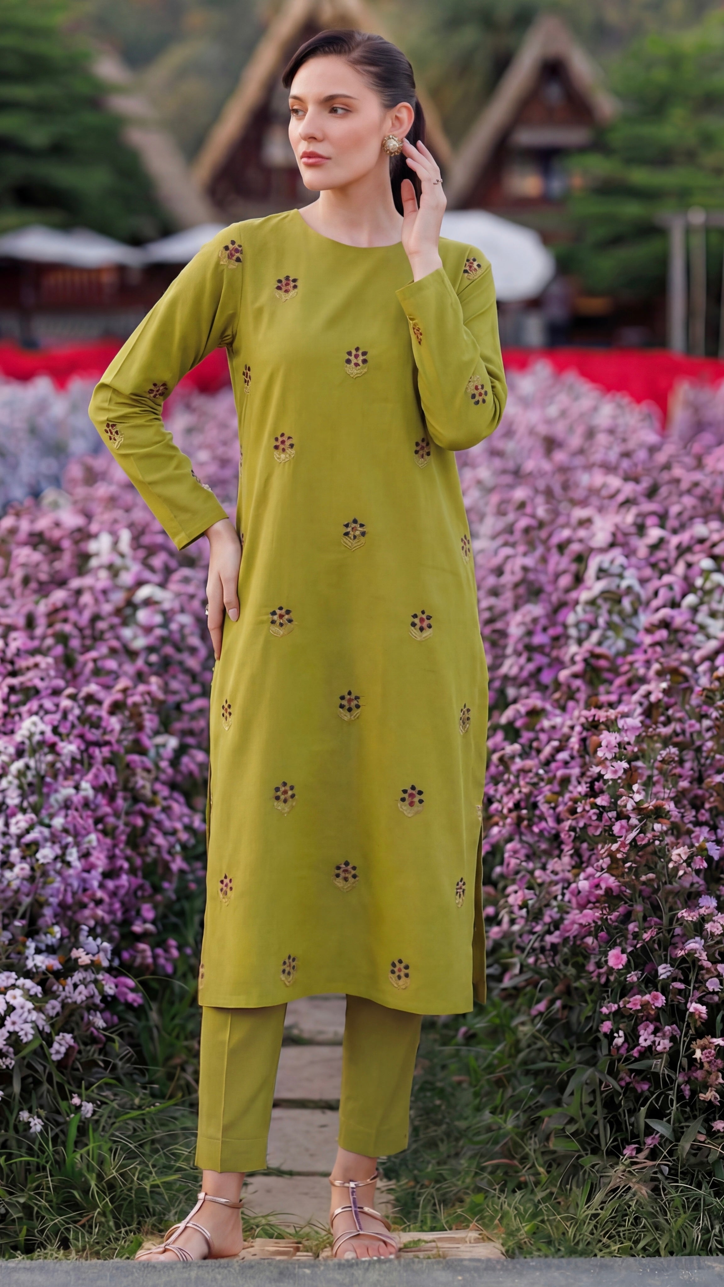 Stitched Embroidered Bareeze Lawn 2 Piece