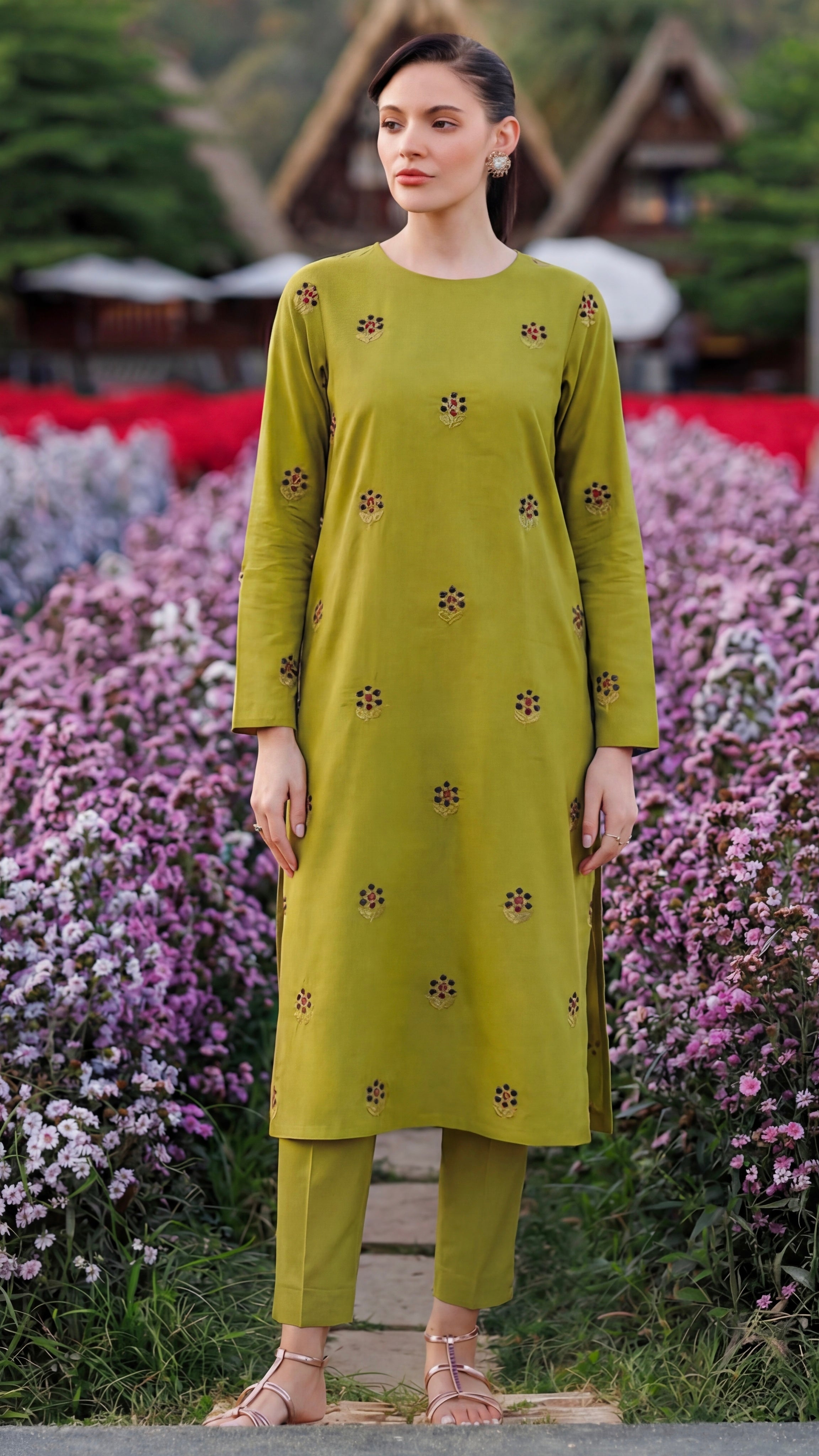 Stitched Embroidered Bareeze Lawn 2 Piece
