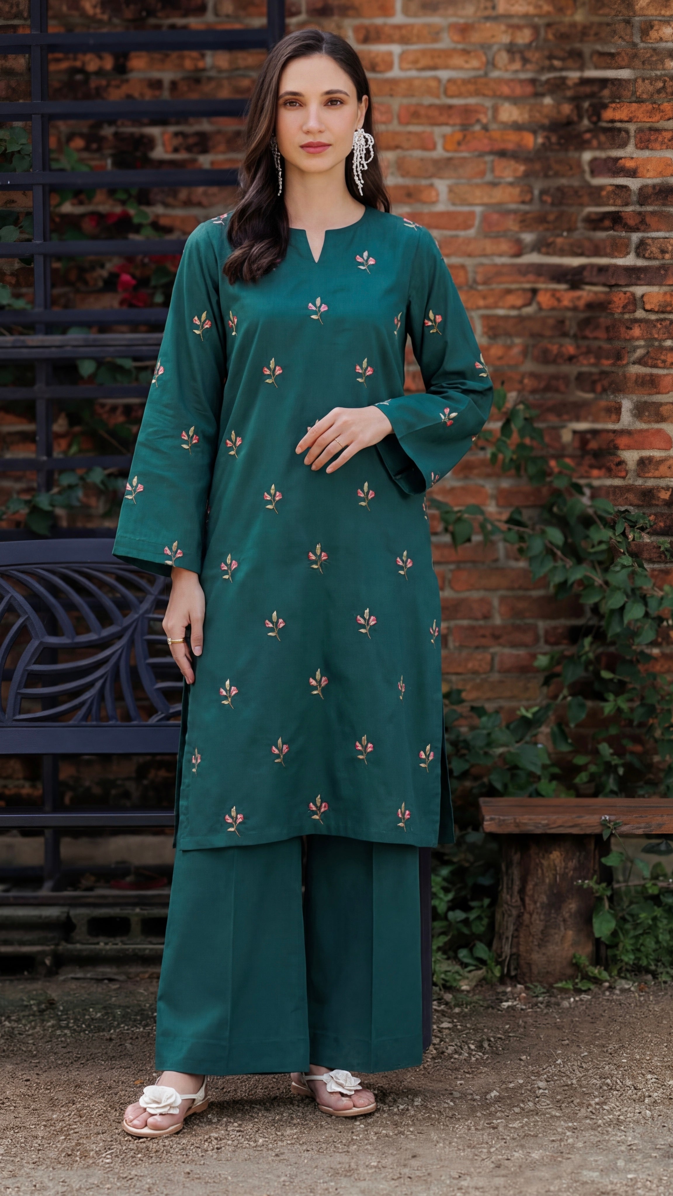 Stitched Embroidered Bareeze Lawn 2 Piece