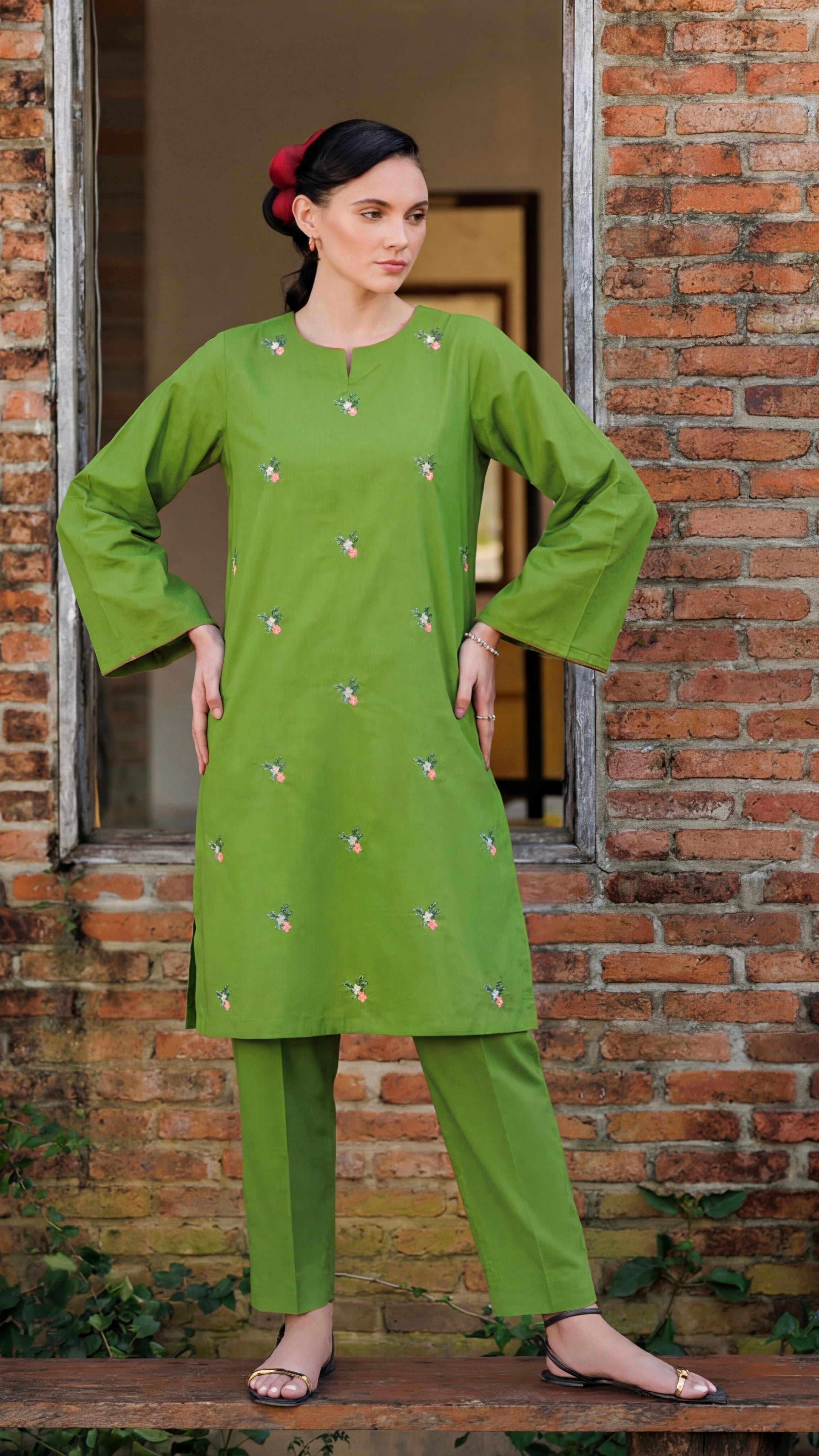 Stitched Embroidered Bareeze Lawn 2 Piece