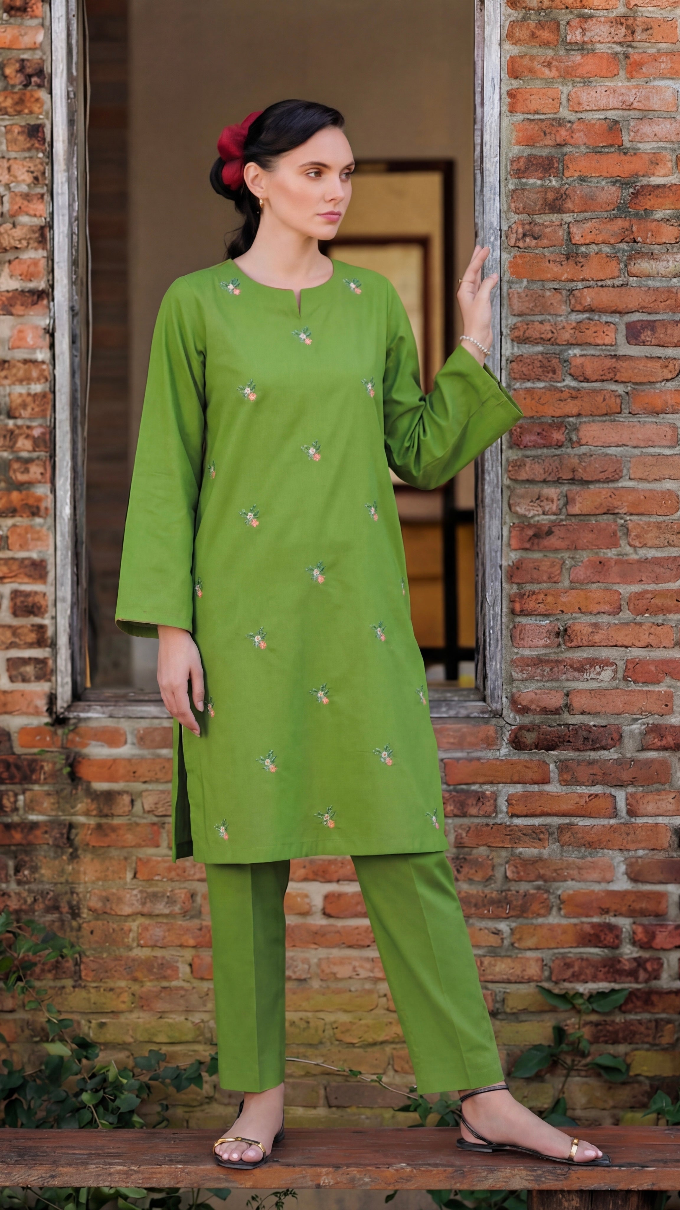 Stitched Embroidered Bareeze Lawn 2 Piece