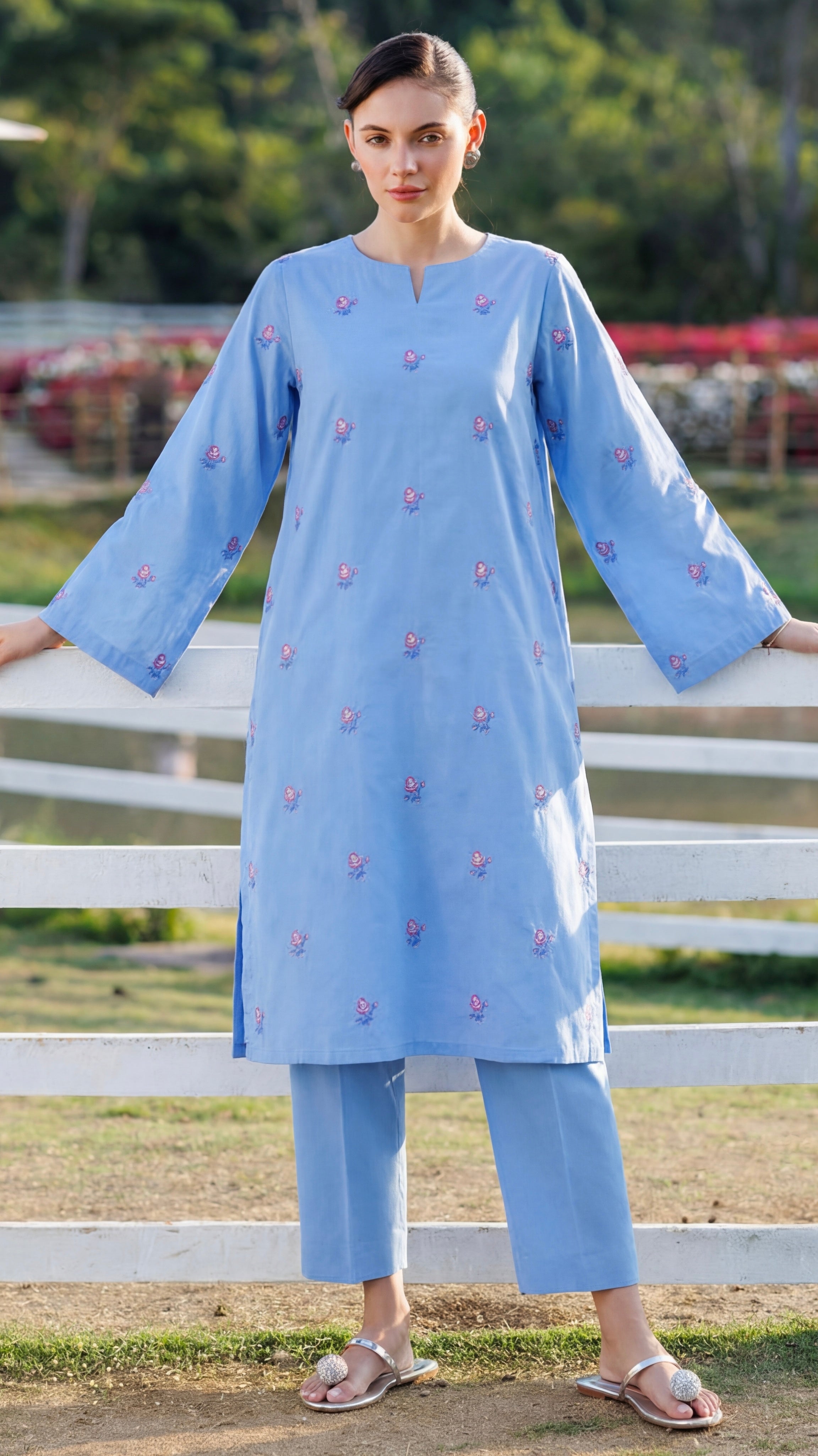 Stitched Embroidered Bareeze Lawn 2 Piece