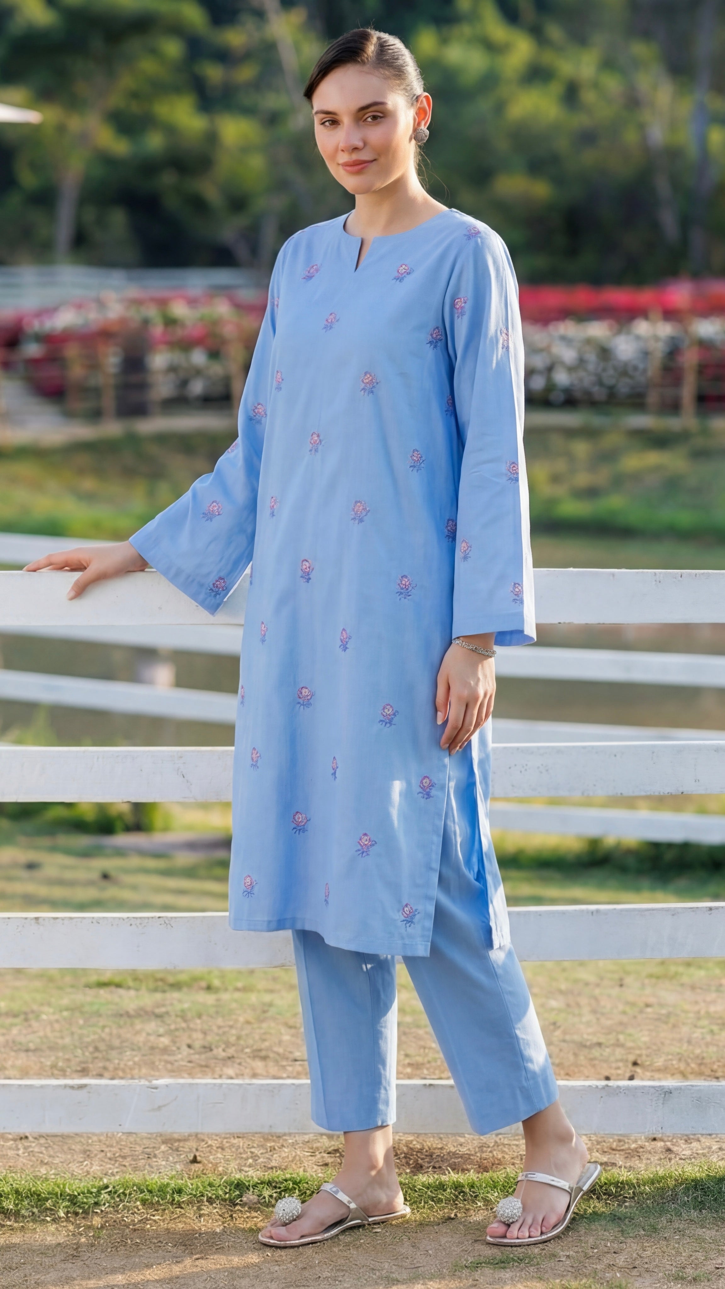 Stitched Embroidered Bareeze Lawn 2 Piece