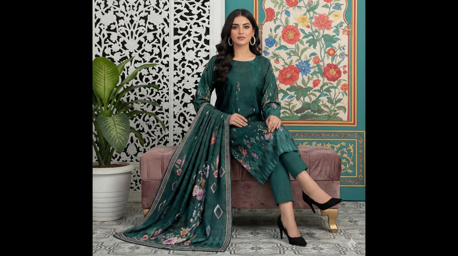 Iznik Lawn 3-Piece Unstiched