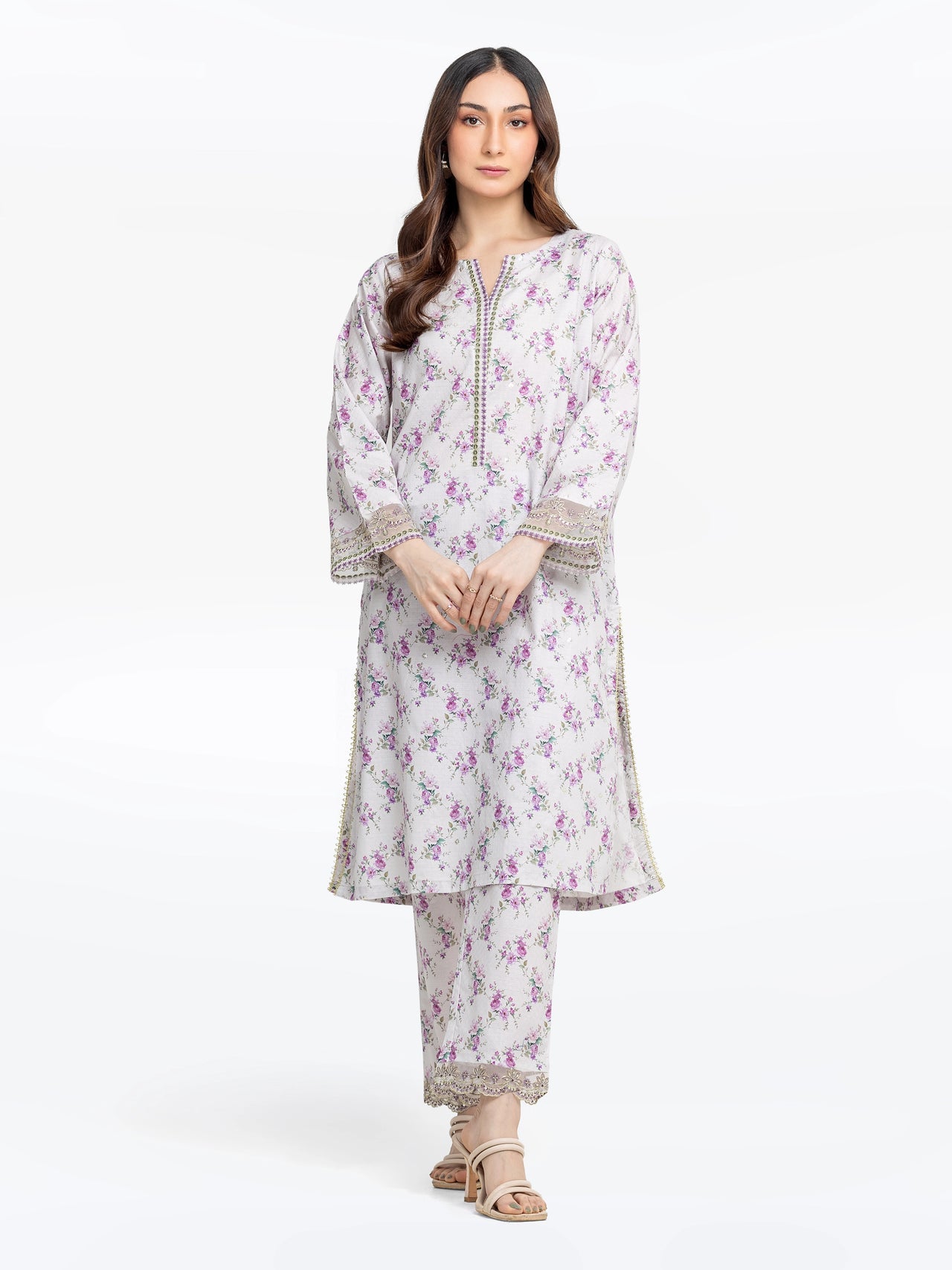 Edenrobe Printed Lawn 2-Piece Stitched