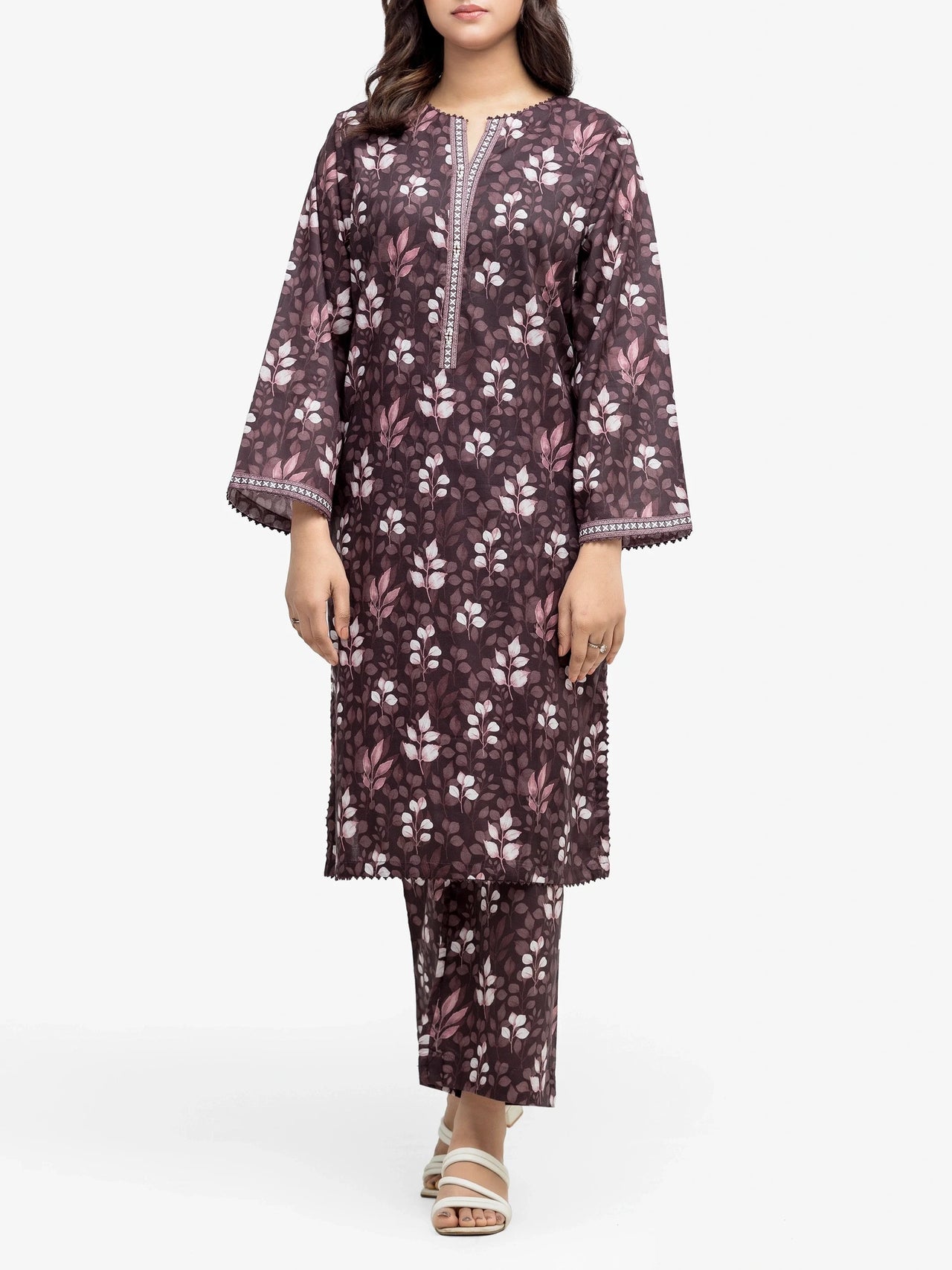 Edenrobe Printed Lawn 2-Piece Stitched