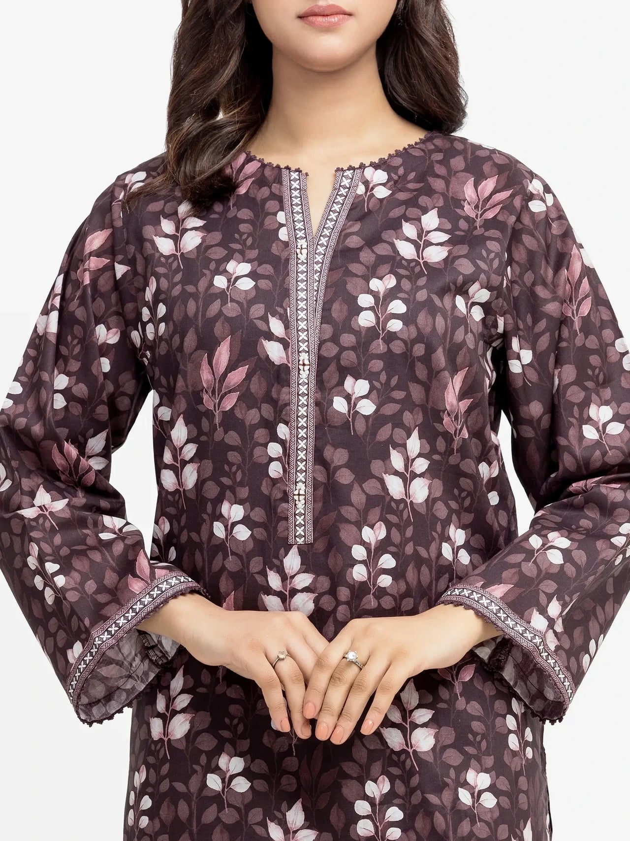 Edenrobe Printed Lawn 2-Piece Stitched