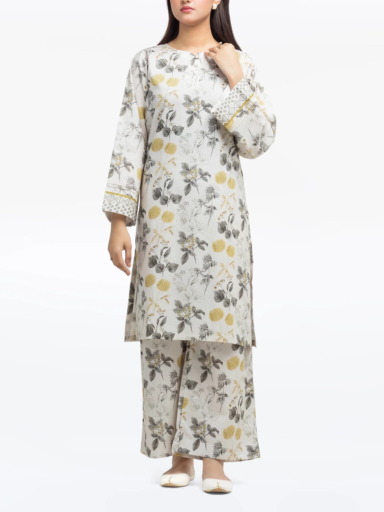 Edenrobe Printed Lawn 2-Piece Stitched