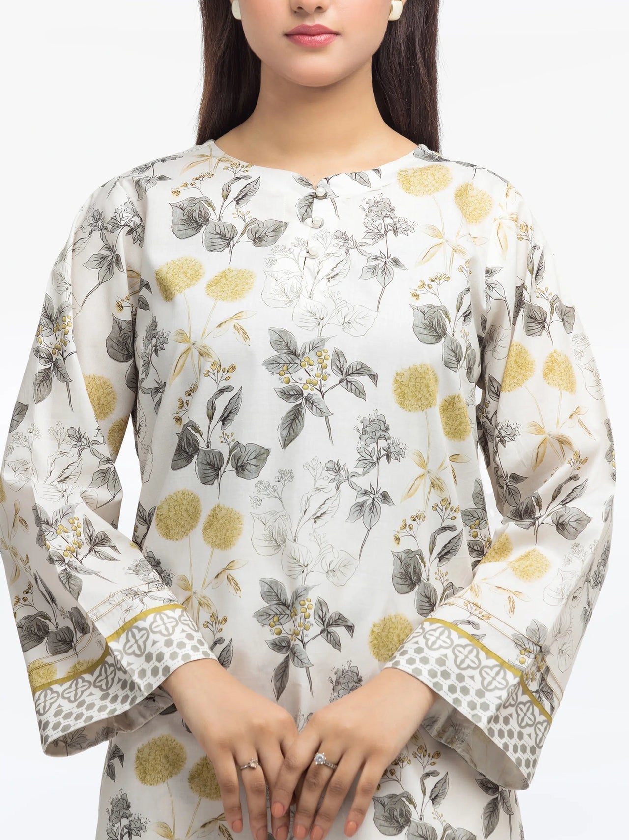 Edenrobe Printed Lawn 2-Piece Stitched