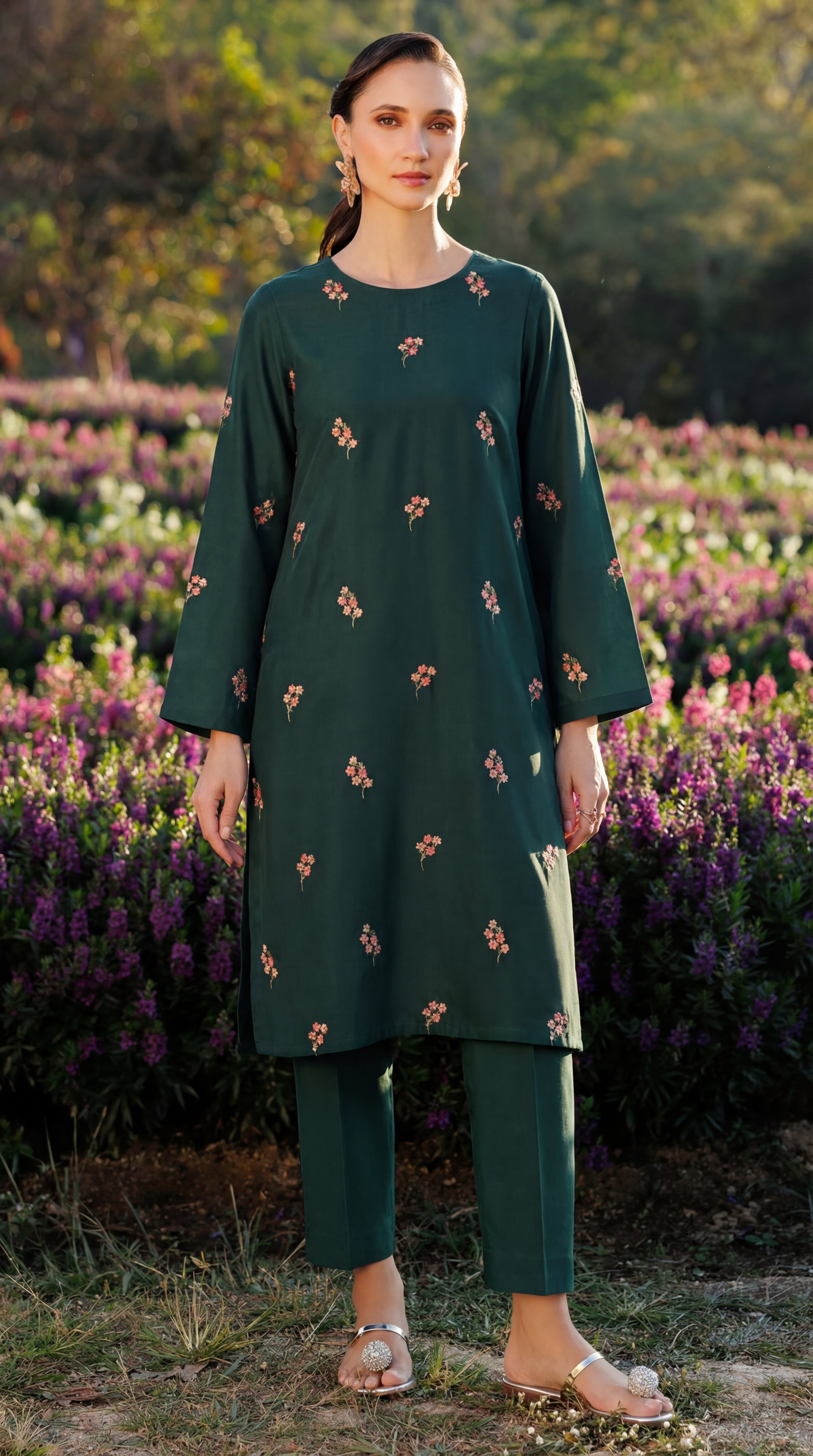 Stitched Embroidered Bareeze Lawn 2 Piece