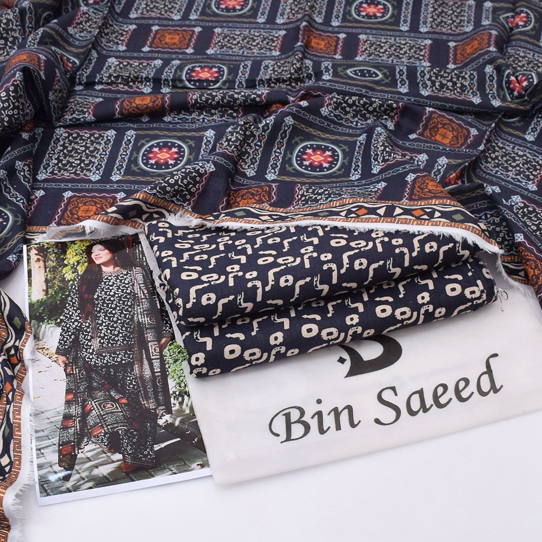 Bin Saeed Khadder 3-Piece Unstiched