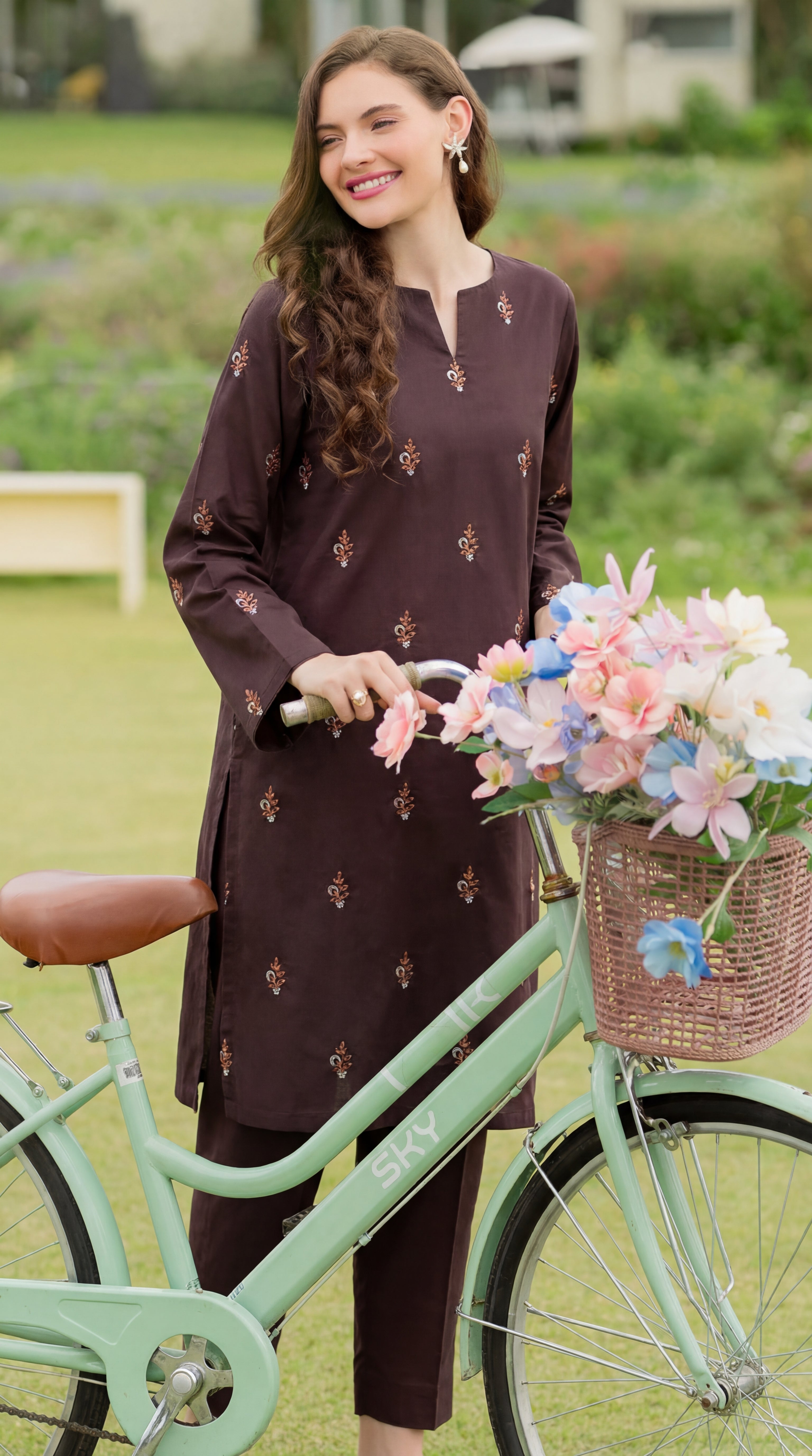 Stitched Embroidered Bareeze Lawn 2 Piece