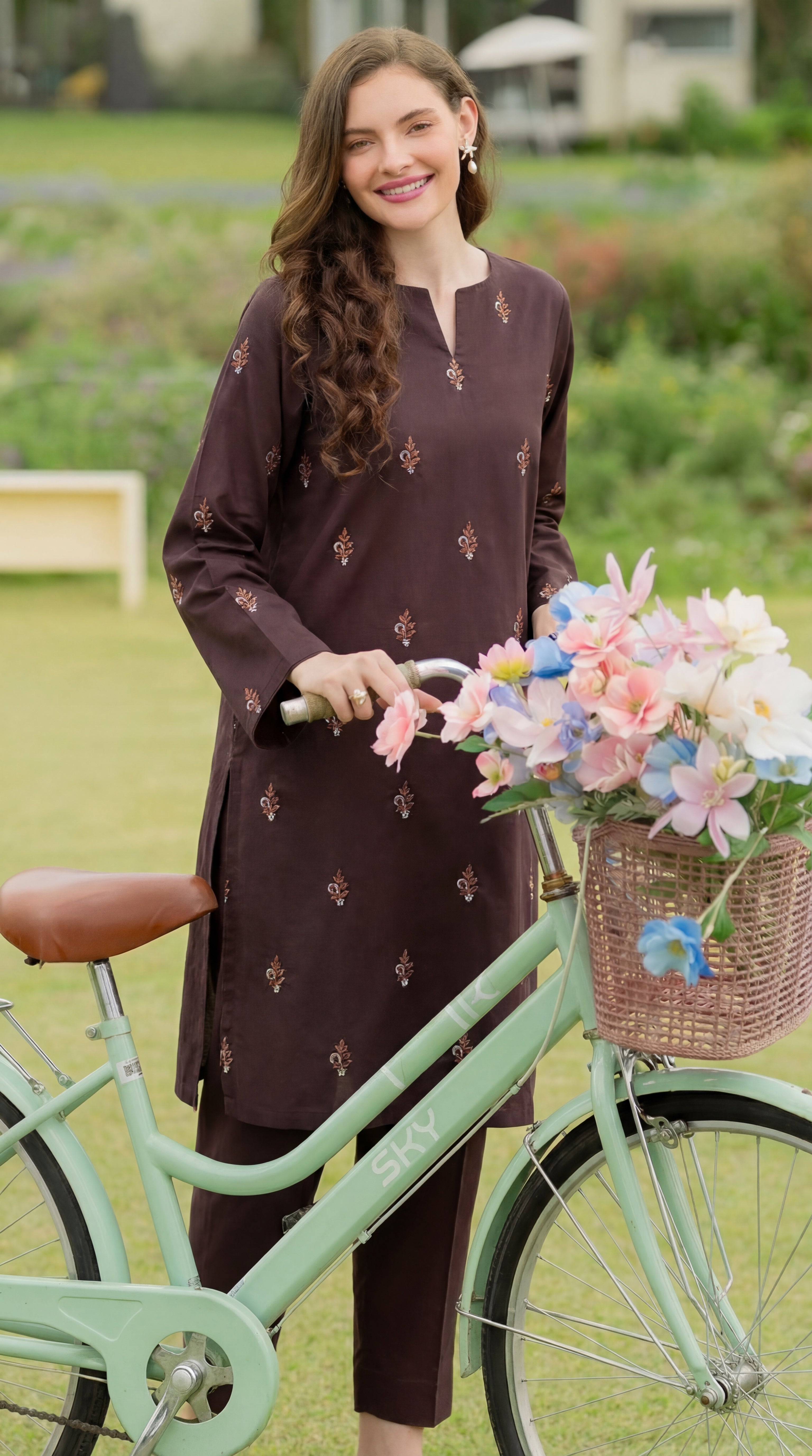 Stitched Embroidered Bareeze Lawn 2 Piece