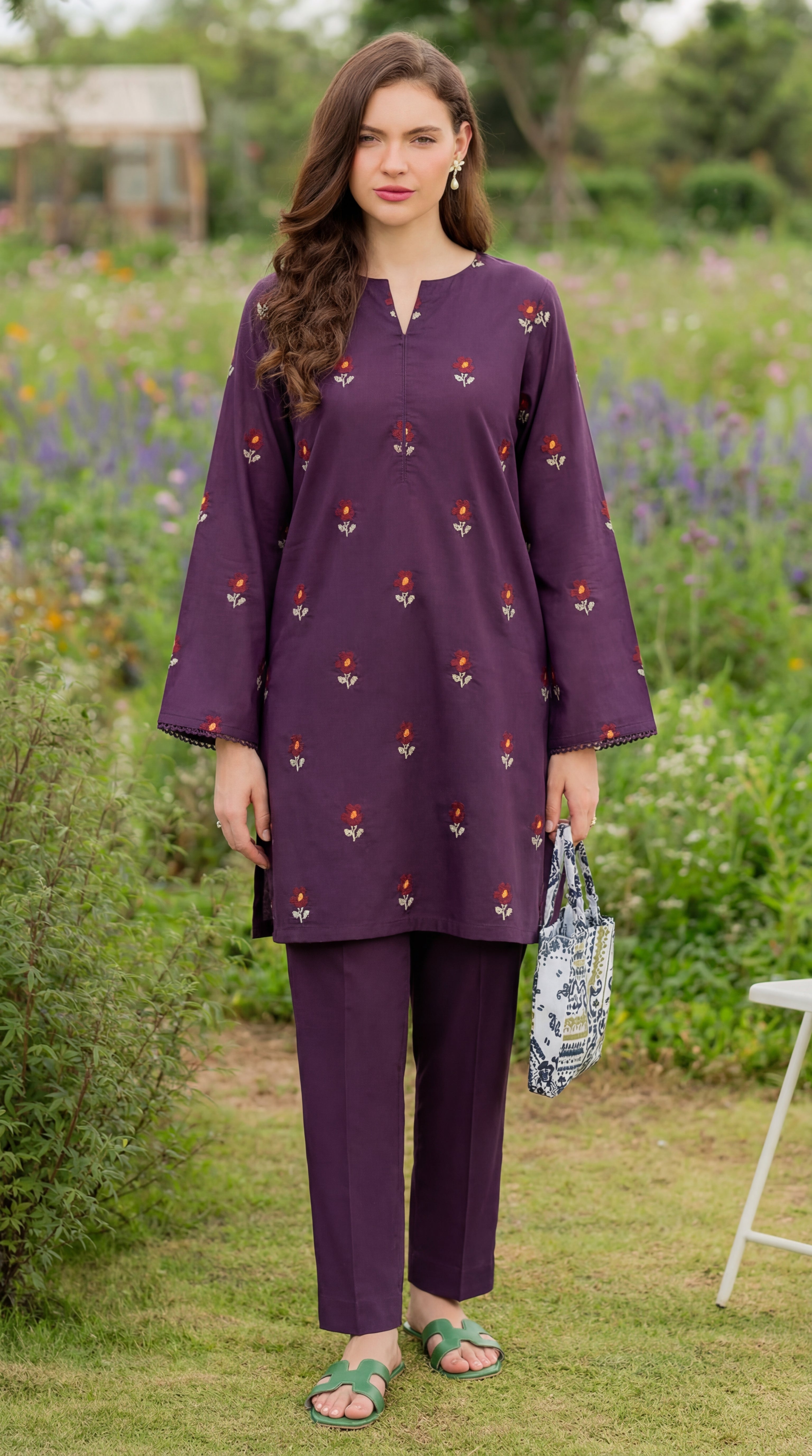 Stitched Embroidered Bareeze Lawn 2 Piece