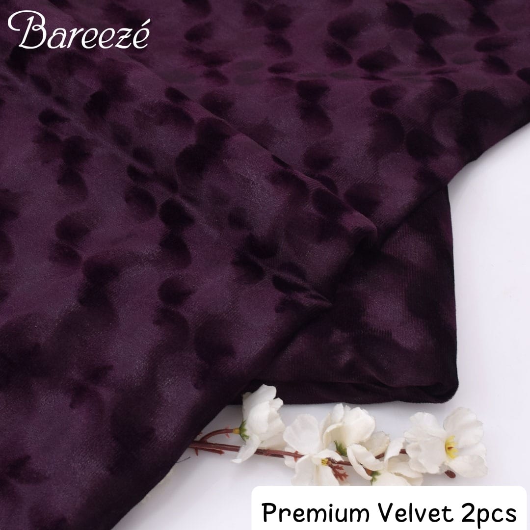 Premium Bareeze  Velvet 2-Piece Unstiched