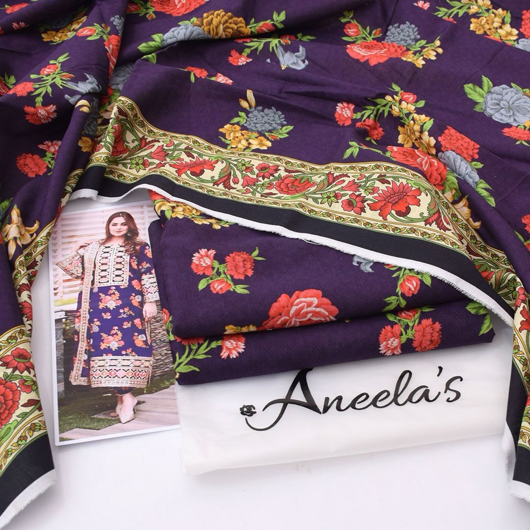 Aneela"s Khadder 3-Piece Unsticted