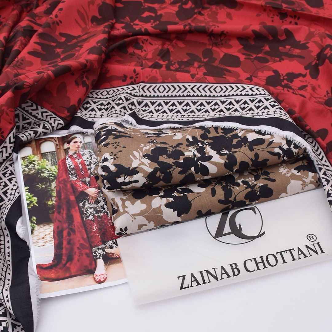 Zainab Chottani Khadder 3-Piece Unstiched
