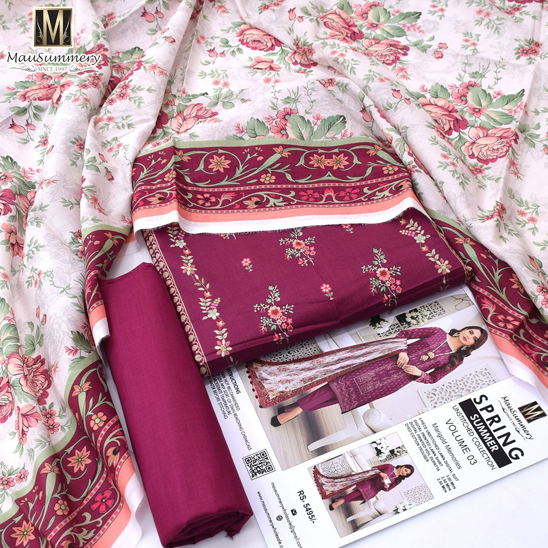 Mausummery Lawn 3-Piece Unstiched
