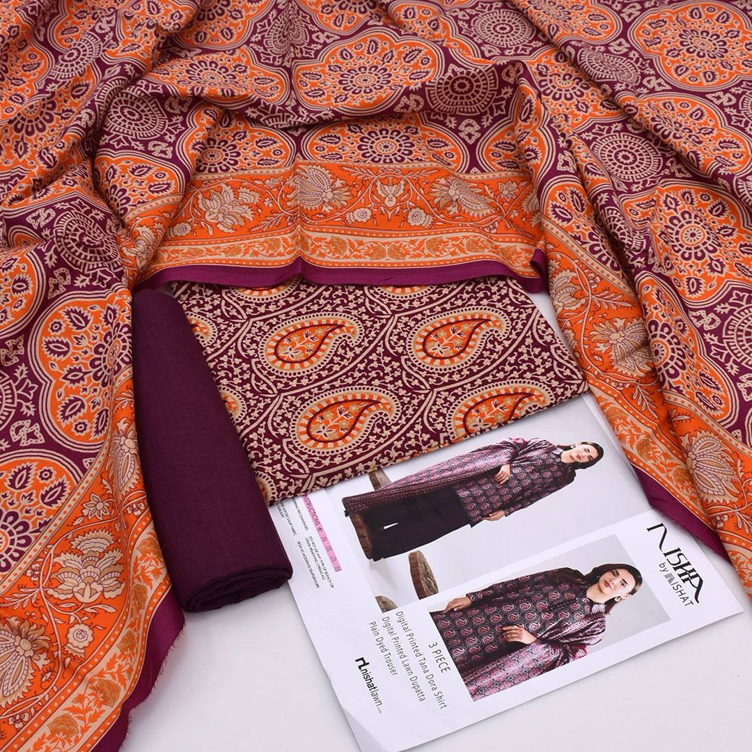 Nishat Lawn 3-Piece Unstiched