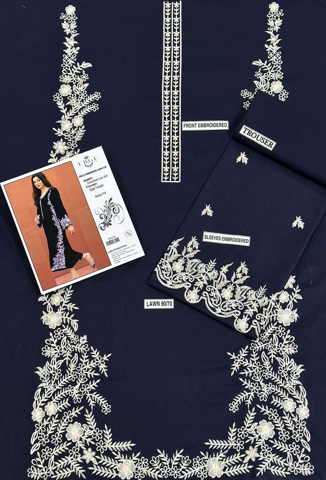 Embroidered Lawn 2-Piece Unstitched