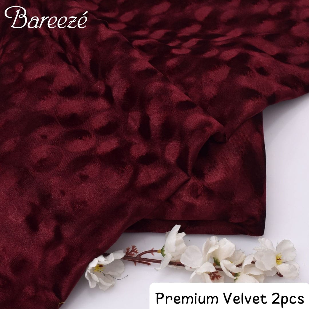 Premium Bareeze  Velvet 2-Piece Unstiched
