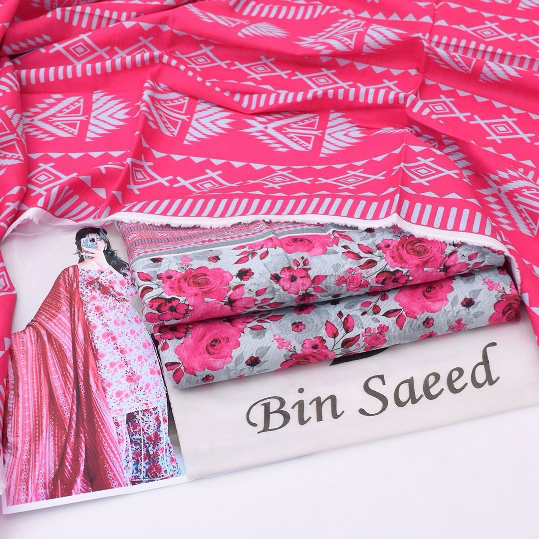 Bin Saeed Khadder 3-Piece Unstiched