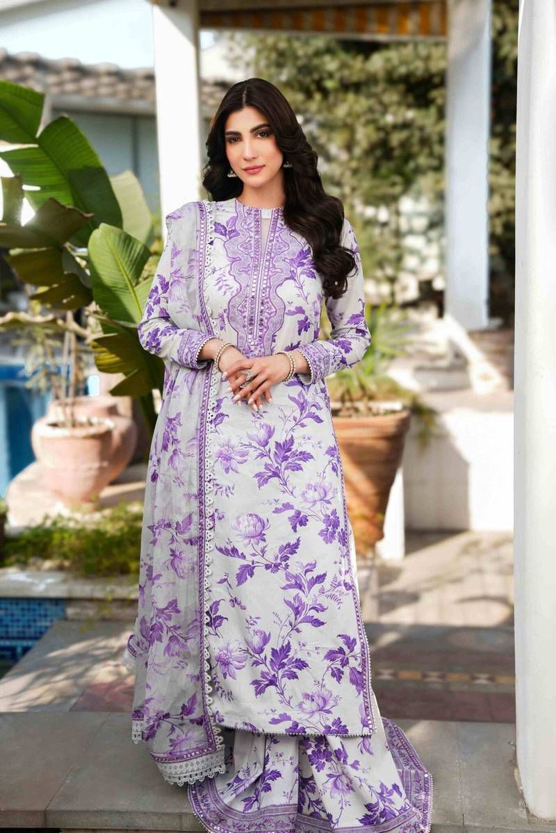 Aleena's Dhanak Embroidered 3-Piece Unstiched