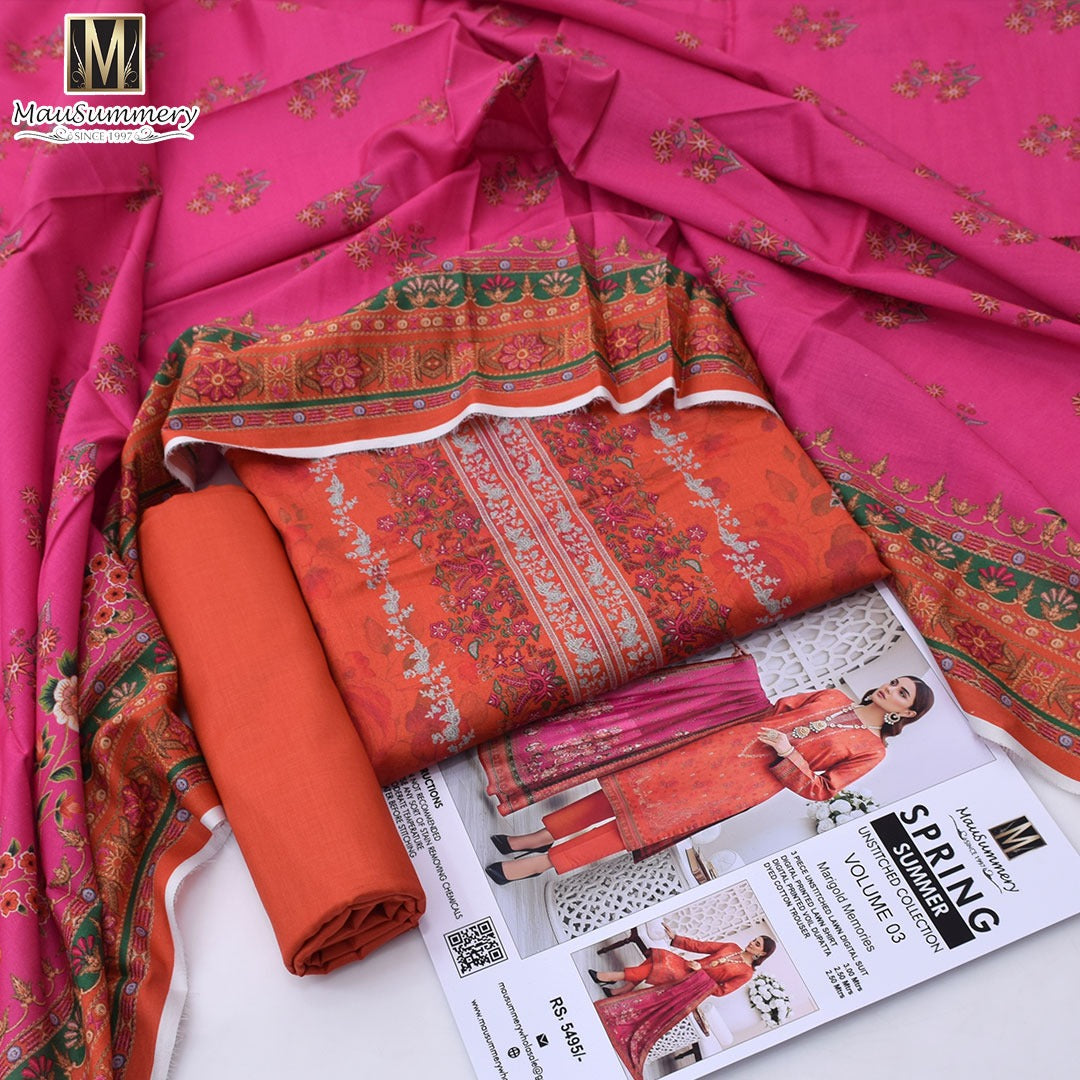 Mausummery Lawn 3-Piece Unstiched