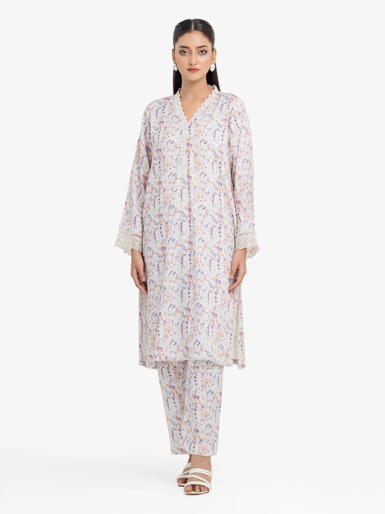 Edenrobe Printed Lawn 2-Piece Stitched