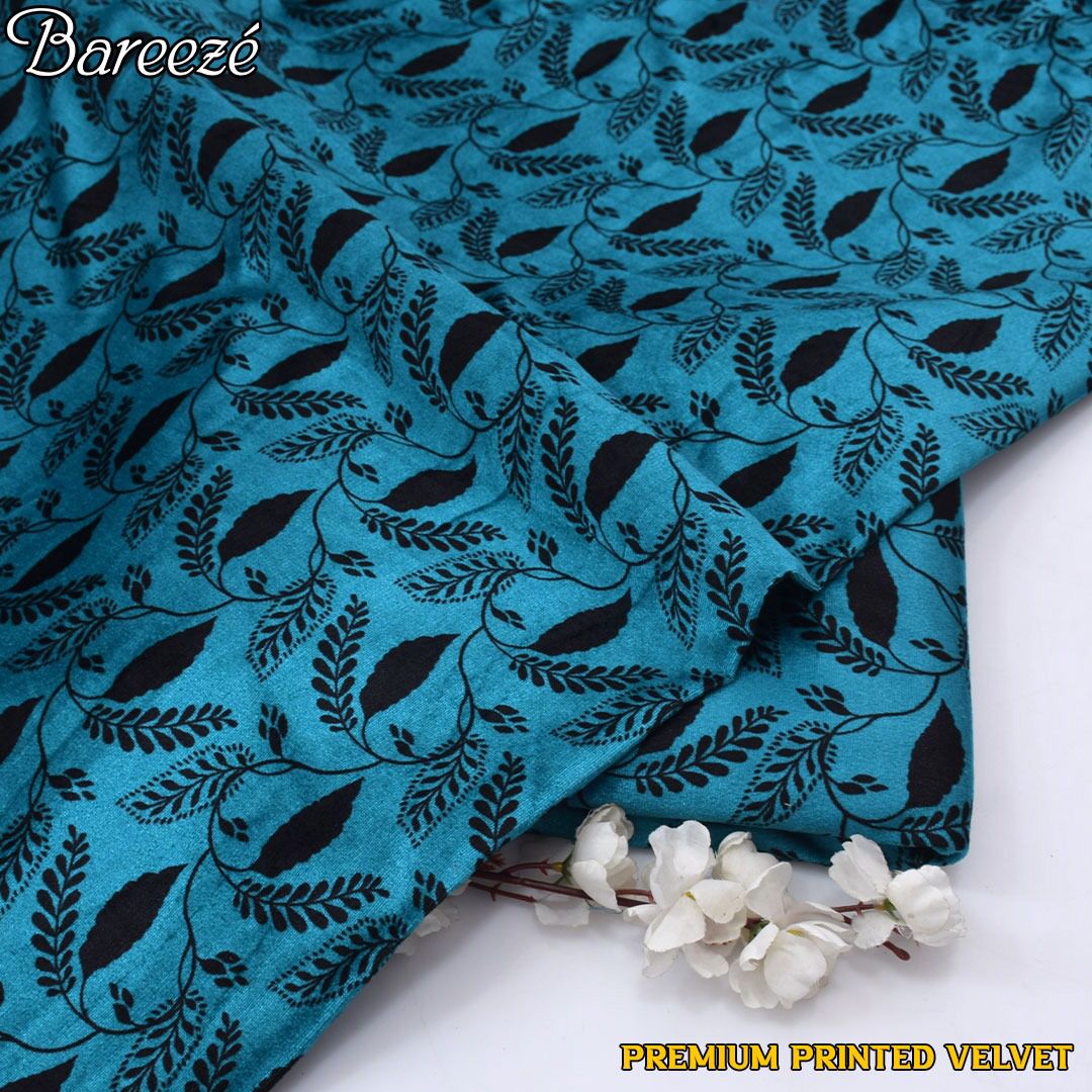 Premium Printed Velvet unstitched 2pcs