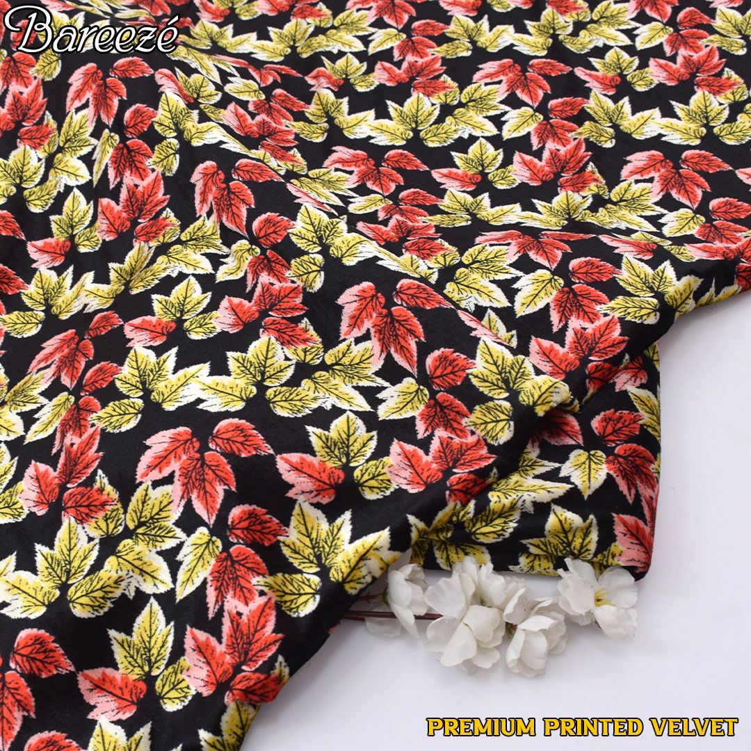 Premium Printed Velvet unstitched 2pcs