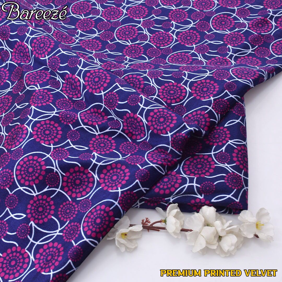 Premium Printed Velvet unstitched 2pcs