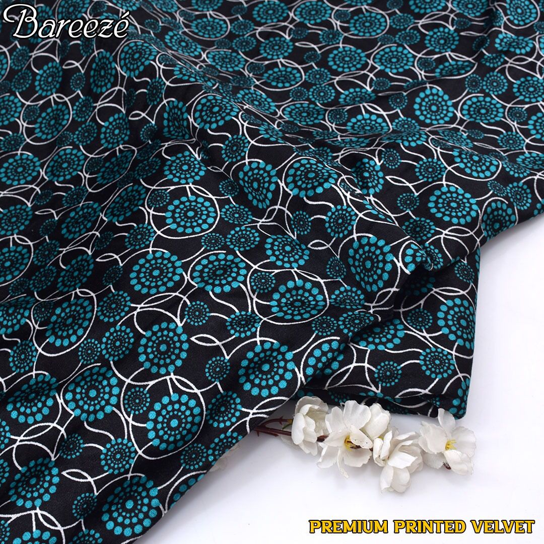 Premium Printed Velvet unstitched 2pcs
