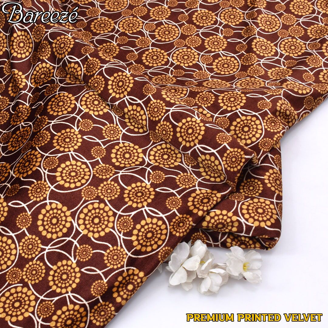 Premium Printed Velvet unstitched 2pcs
