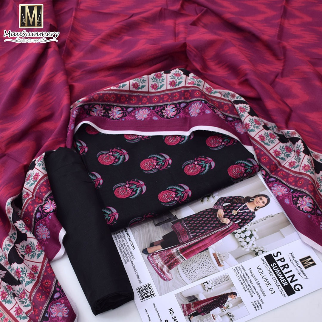 Mausummery Lawn 3-Piece Unstiched