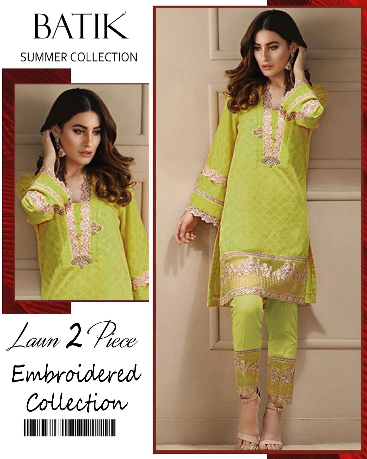BATIK FULL EMBORIDERY 2PIECE UNSTITCHED