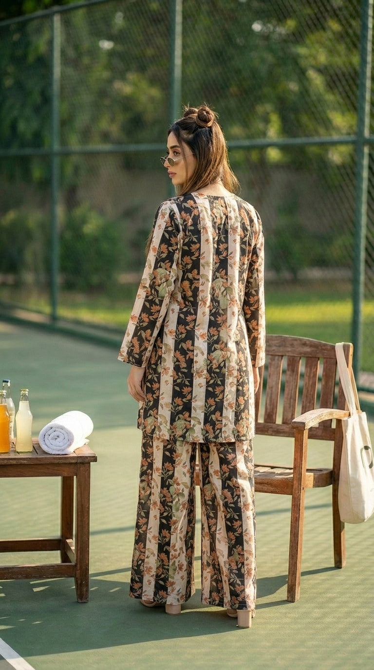 Edenrobe  Printed Lawn 2-Piece Stitched