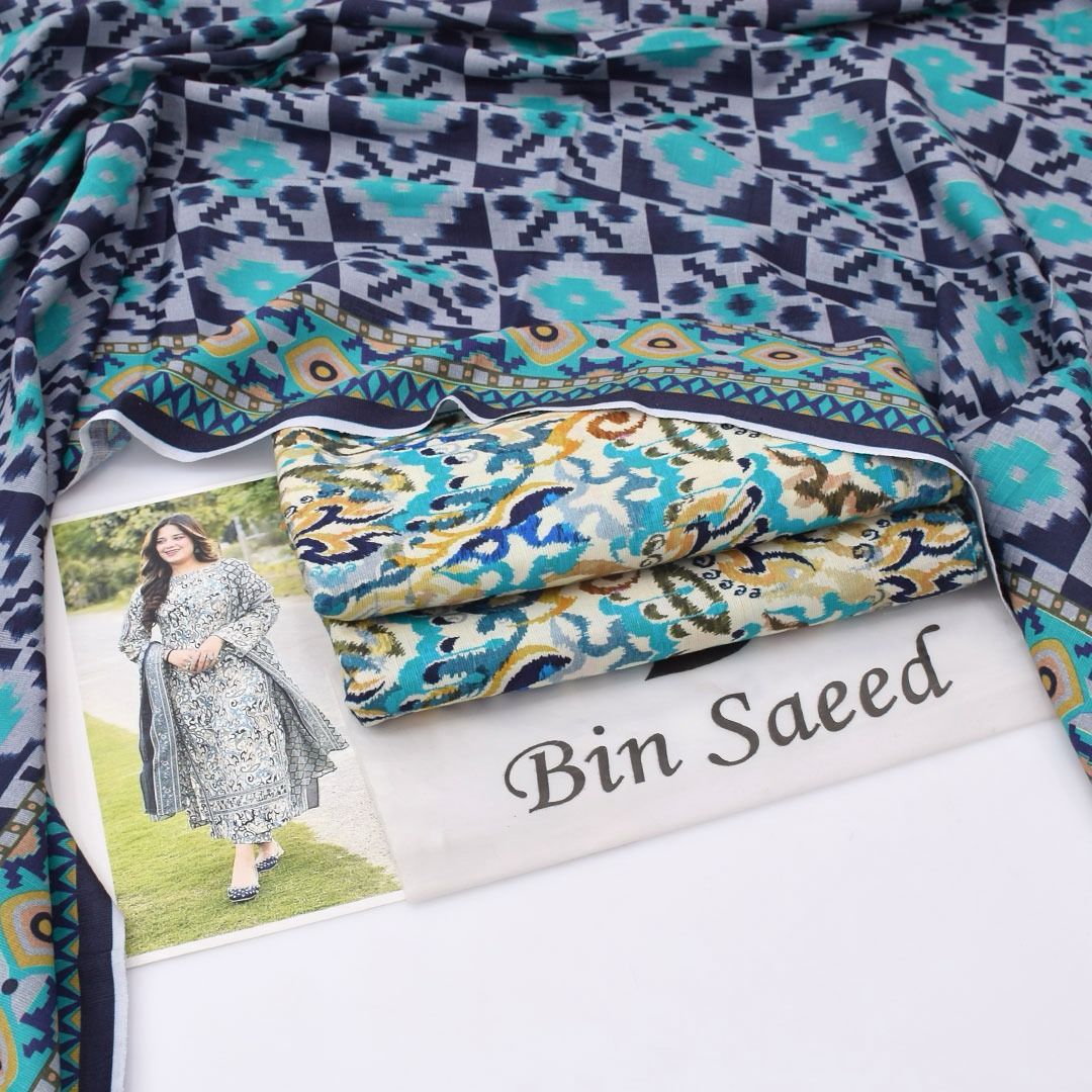 Bin Saeed Khadder 3-Piece Unstiched