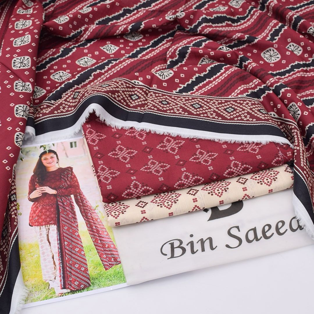Bin Saeed Khadder 3-Piece Unstiched