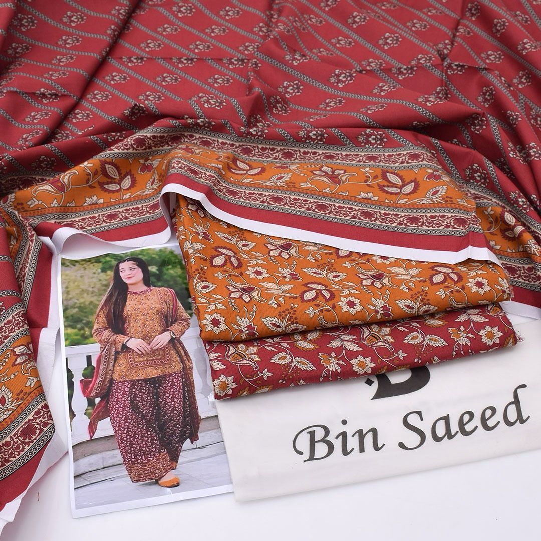 Bin Saeed Khadder 3-Piece Unstiched