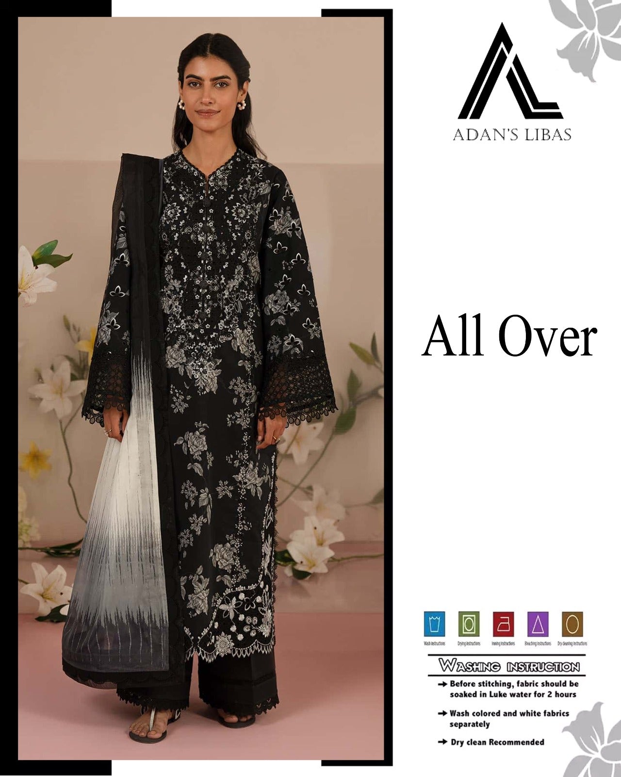 ADAN'S LIBAS DIGITAL PRINTED 3PIECE UNSTITCHED