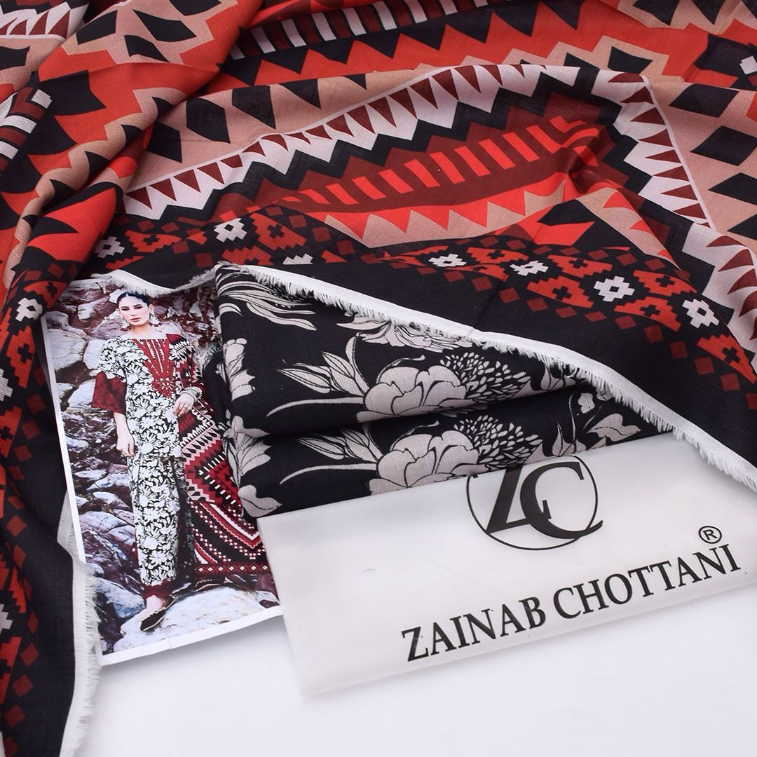Zainab Chottani Khadder 3-Piece Unstiched