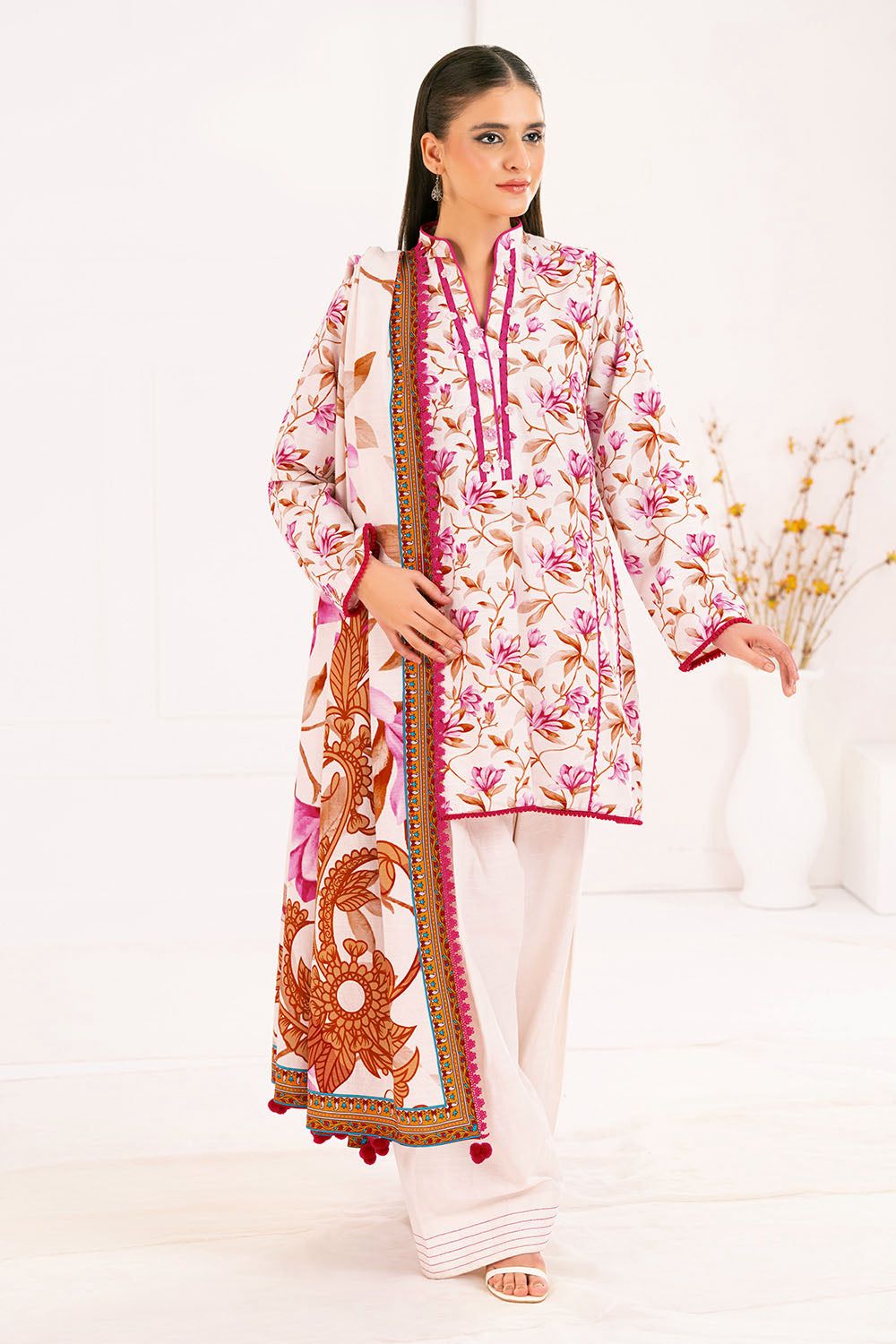 Gul Ahmed Lawn 3-Piece Stitched