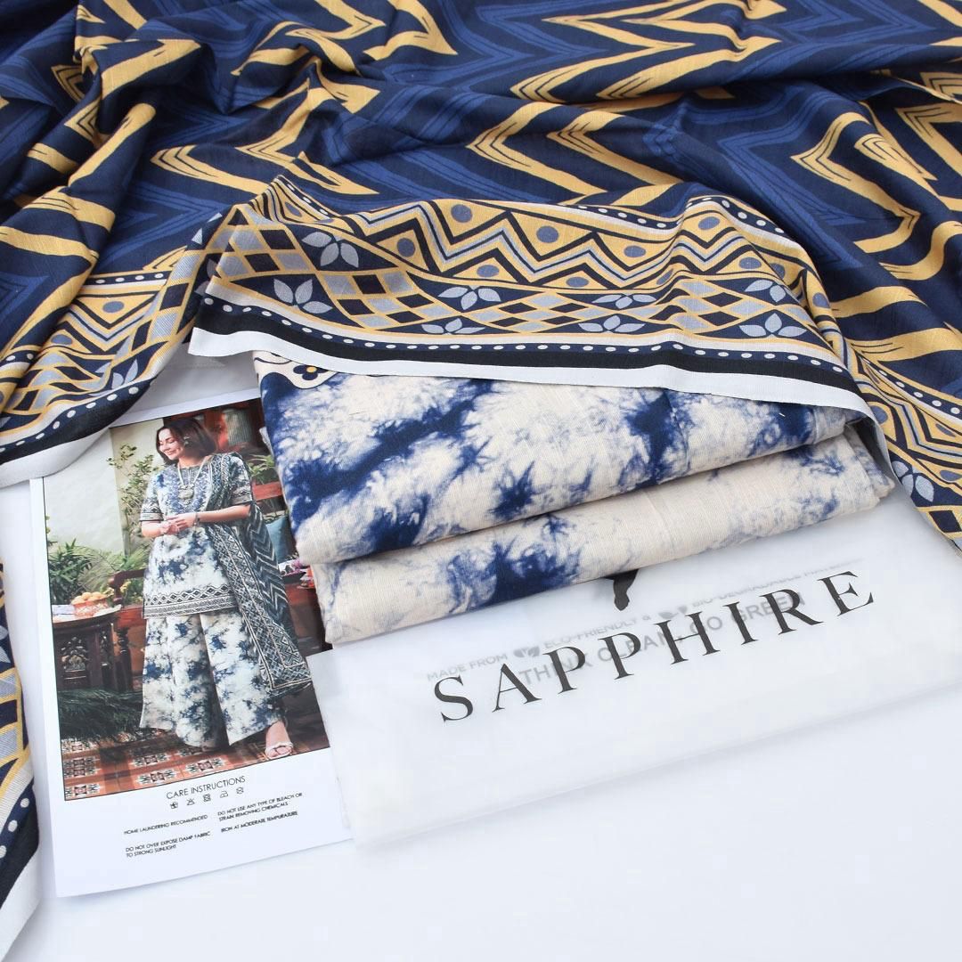 Sapphire Khadder 3-Piece Unsticted
