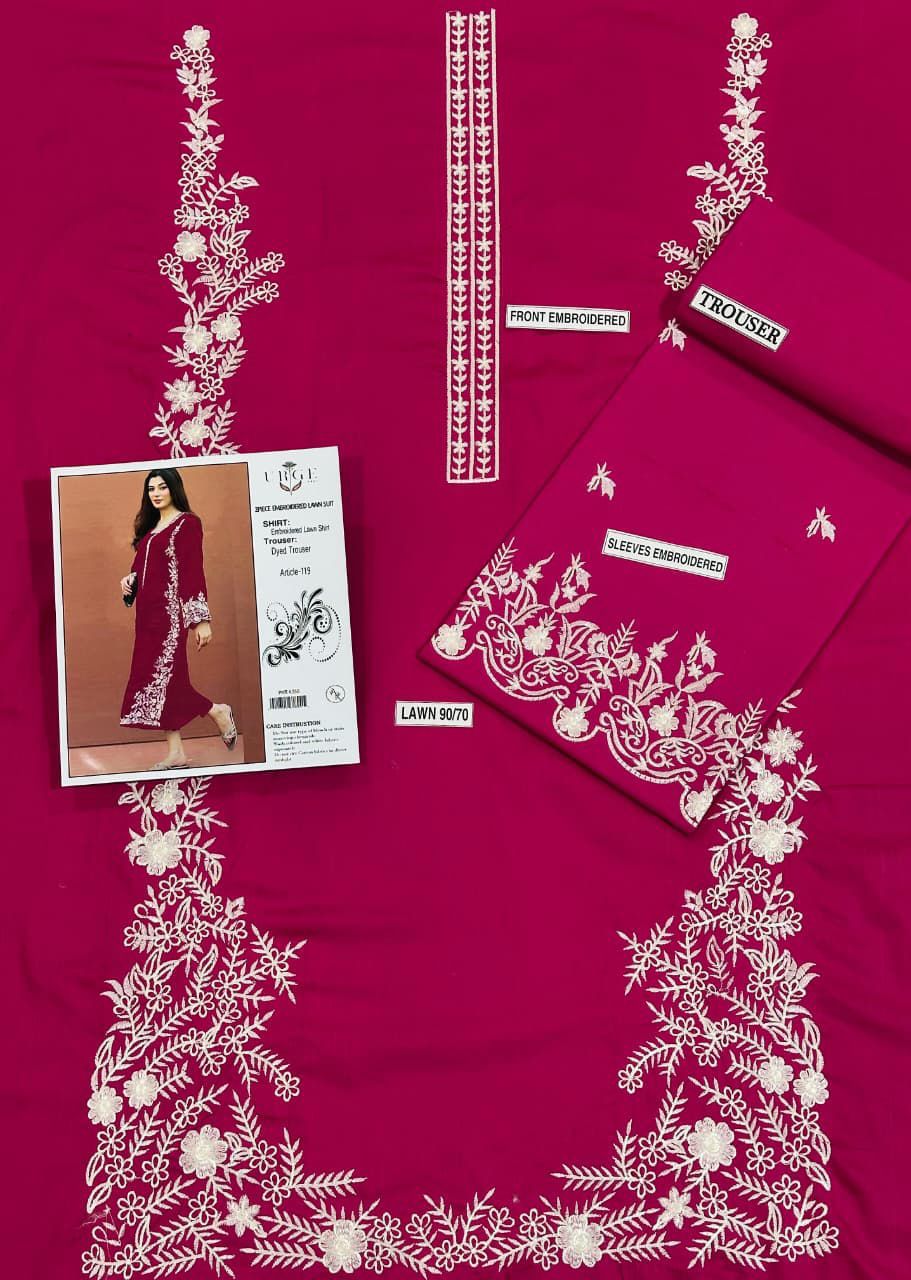 Embroidered Lawn 2-Piece Unstitched